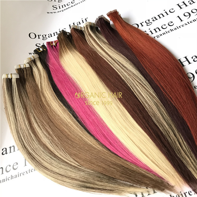 Balayage ombre tape in hair extensions X56